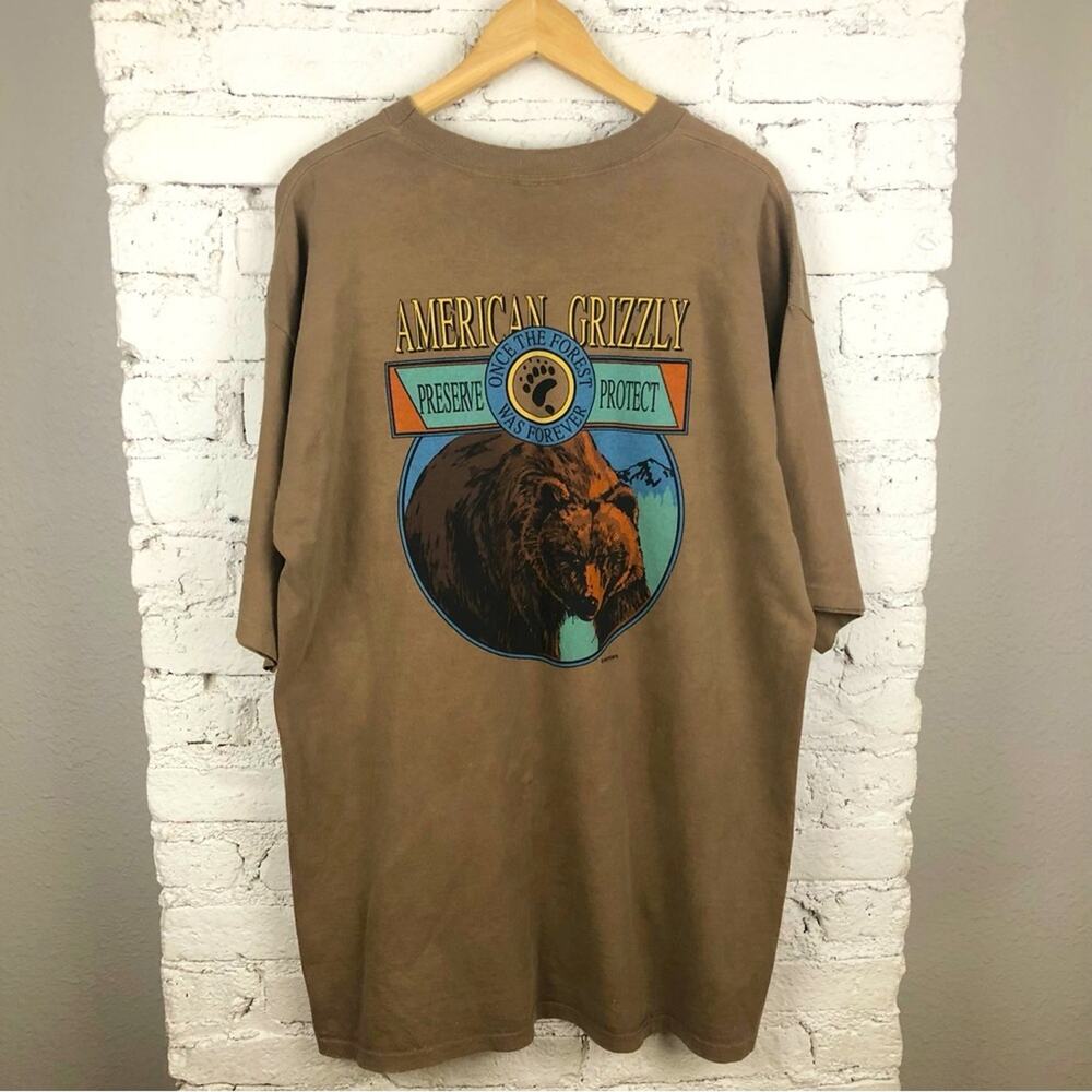 Vintage American Grizzly Preserve Protect Tee
